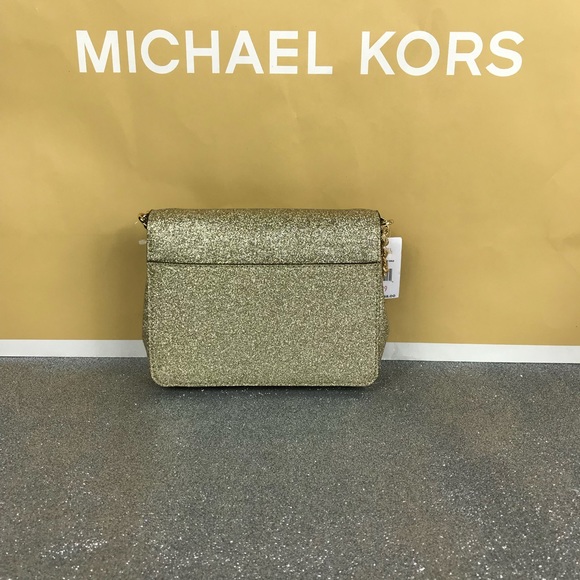 Michael Kors Tina Small Clutch PLGold Glitter - Picture 5 of 8